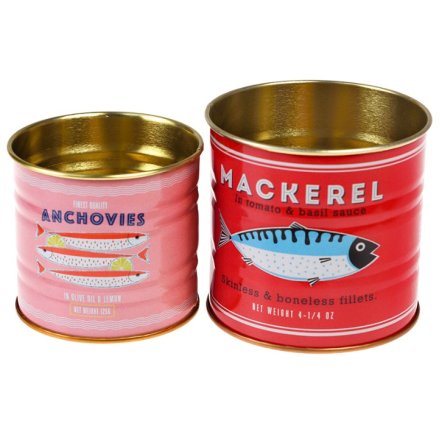 add some retro charm with this stylish  fish tins 