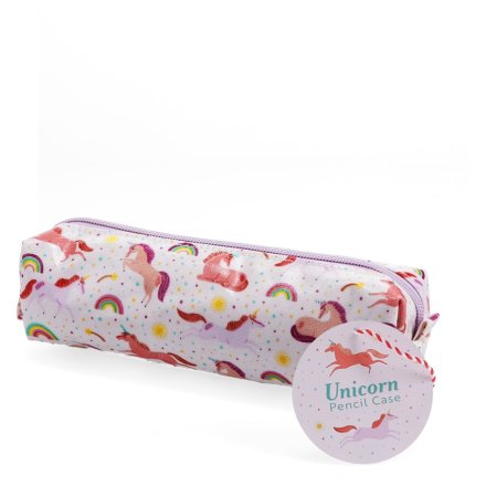 Adorable unicorn pencil case, ideal for kids who love magical unicorns.