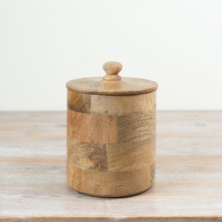 a stylish wooden storage box 