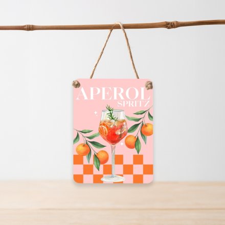 Aperol Spritz Mini Metal Dangler Sign, 8cm 
