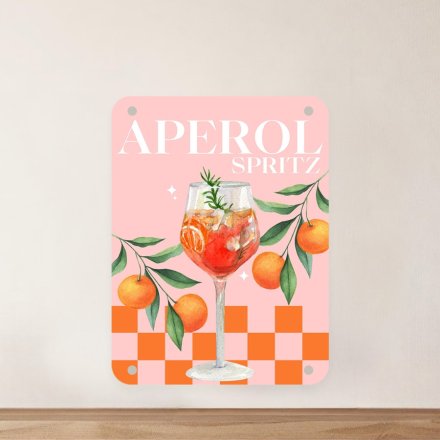 20cm Aperol Spritz Metal Sign