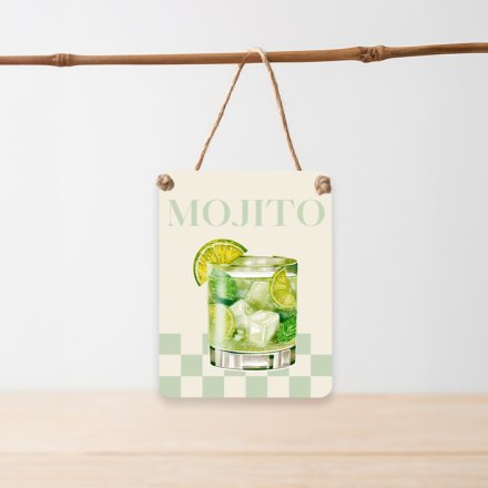 Mojito Metal Dangler Sign, 8cm 