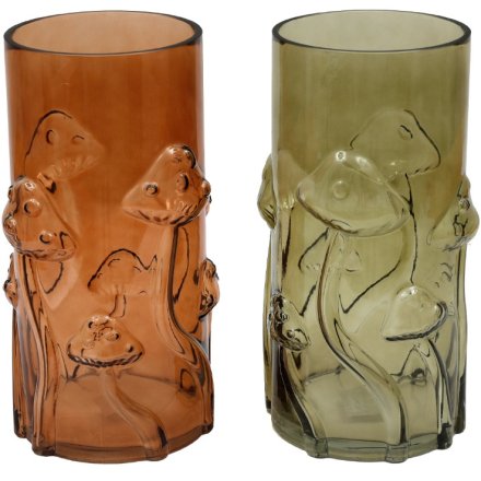 2/A Embossed Mushroom Vase, 28cm 