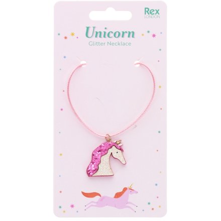 Adorable unicorn pendant necklace with a charming design.