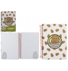 Keep inspired and organized with the durable A5 Positive Potato hardcover notebook.