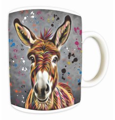 Enjoy every sip with the delightful Aquamarine Donkey Mug.