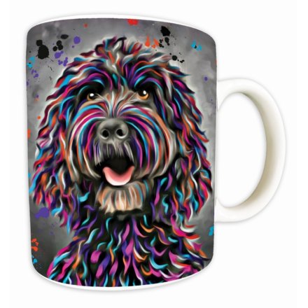 9.5cm Black Cockapoo Mug, 