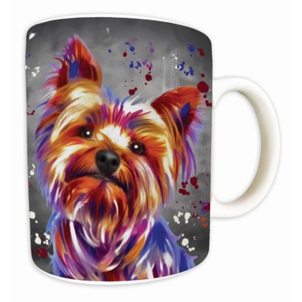 9.5cm Yorkie Terrier Mug
