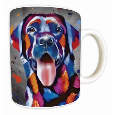 7.5cm Black Labrador Mug