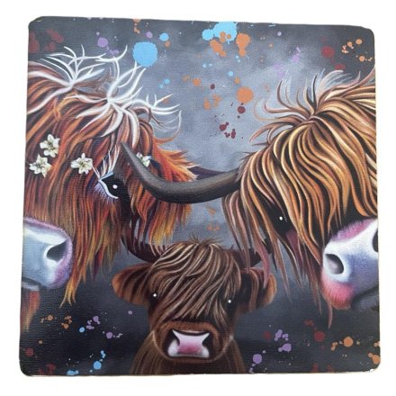 10cm The Herd MDF Coaster