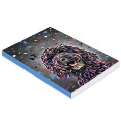 The Aquamarine Black Cockapoo Notebook by Deborah Barker