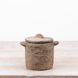 Add a touch of understated elegance to your space with this minimalist cement pot vase set