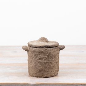 Elevate your decor with this sleek, minimalist cement pot vase set for a subtle stylish touch.