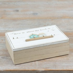 Explore the Seaside Trinket Box—a handcrafted coastal keepsake in natural wood tones, full of charm.