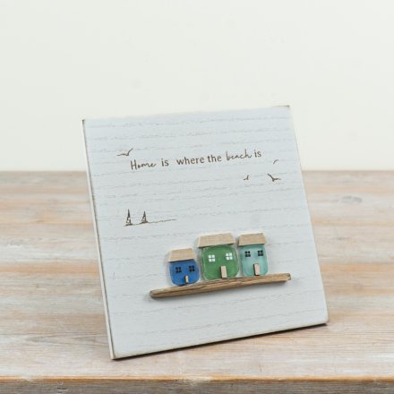 Wooden Seaside Frame, 19.3cm 