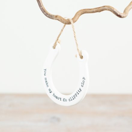 Enhance your space with this elegant porcelain hoof ornament for a subtle, charming look.