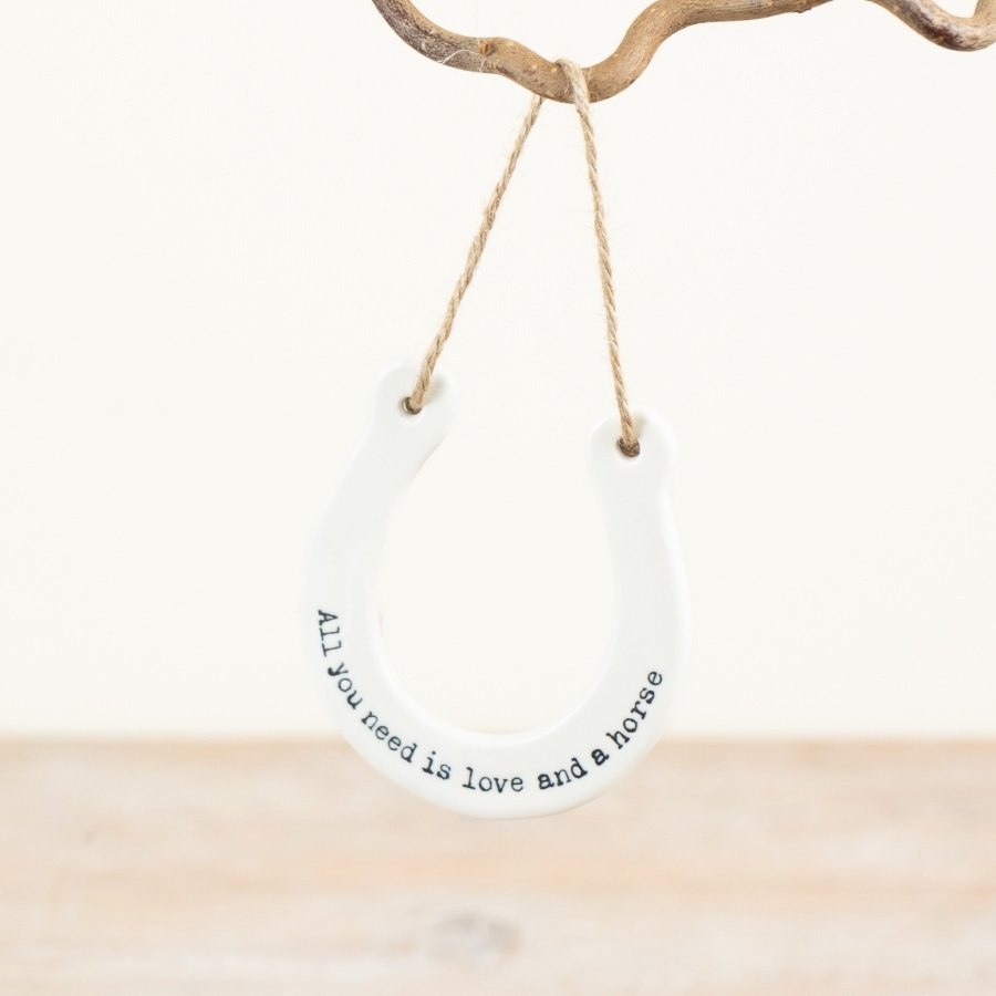 Enhance your space with the charming Hanging Hoof decoration.