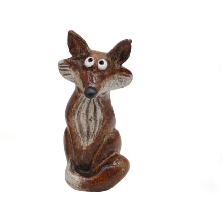 12.7cm Brown Fox Sculpture