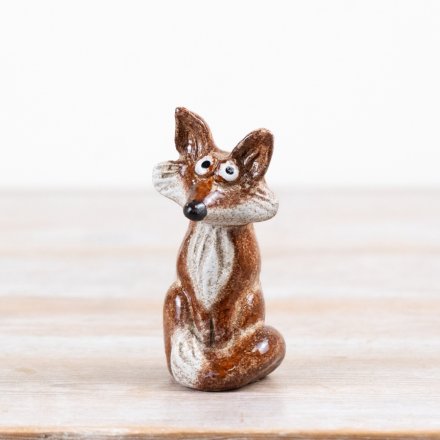 Reactive Brown Fox Figurine, 12.7cm 