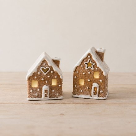 2/A 12cm Gingerbread House Tealight Holder