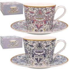 Add timeless elegance to your tea time with the Lodden Cup & Saucer set
