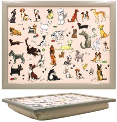 Enjoy your meals in style with the Hot Dogs Laptray 