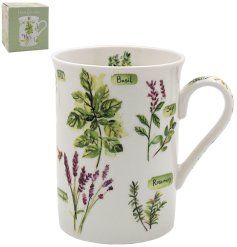 Savor your favorite brews with the Herb Garden Mug