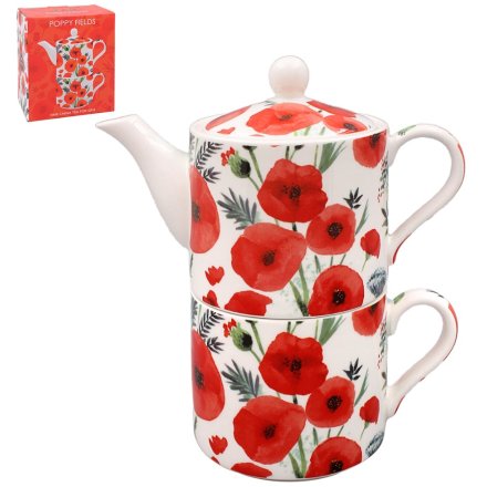 Poppy Tea For One, 17cm 