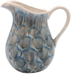 a charming rustic green blue flower vase 