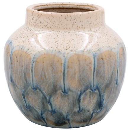 Small Glazed Vase, 8cm 