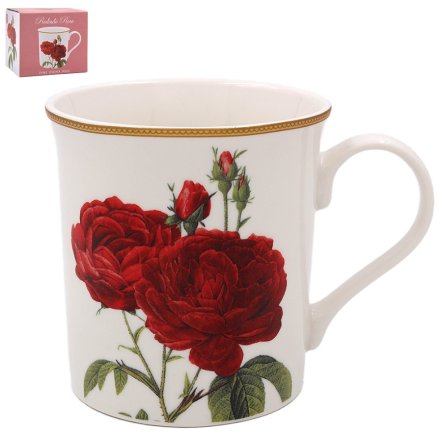 Redoute Rose Mug, 11cm 