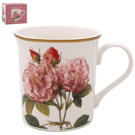 13cm Redoute Rose Mug