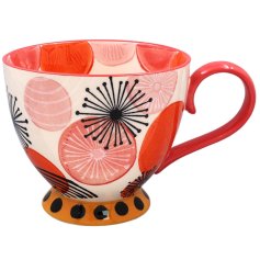  a charming red footed mug 