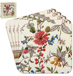 a stylish floral coaster 