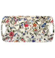 a charming floral serving tray 