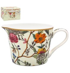 a charming floral style milk jug 