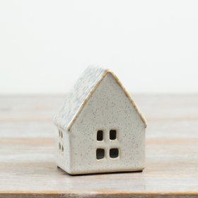 a chic rustic t-light holder house