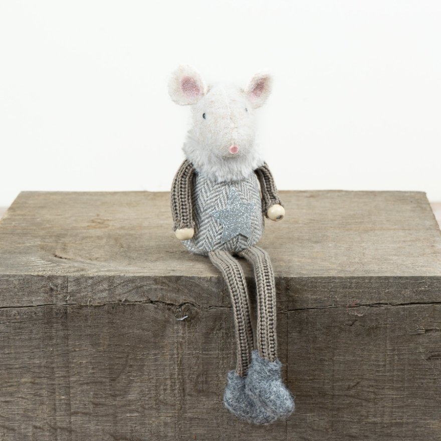 Plush Mouse Shelf Sitter, 27cm