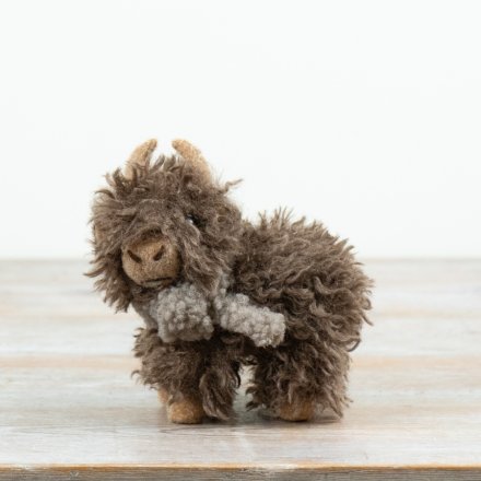Highland Cow Decoration, 17cm