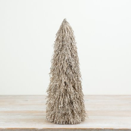 This 41cm decorative twig tree features a shimmering glitter finish that catches the light beautifully
