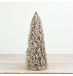 This 41cm decorative twig tree features a shimmering glitter finish that catches the light beautifully