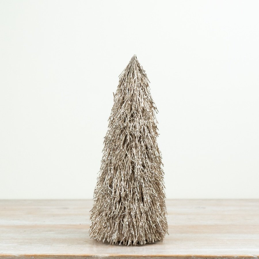 Crafted in a textured twig design with a soft glitter coating