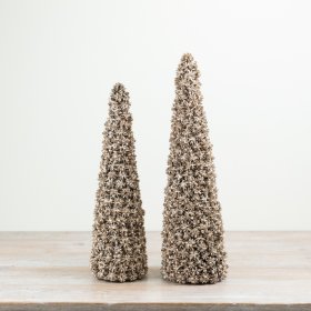 The intricate textured finish catches the light beautifully, giving the piece a soft shimmer that enhances displays