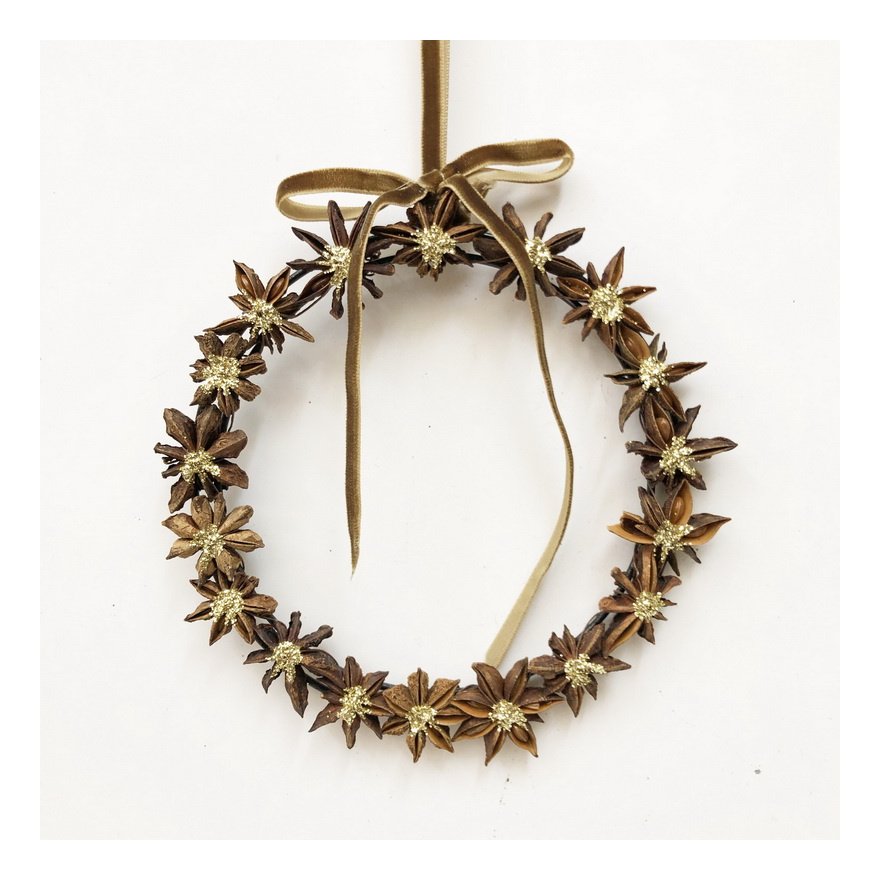 Luxury Natural Wreath, 14.5cm