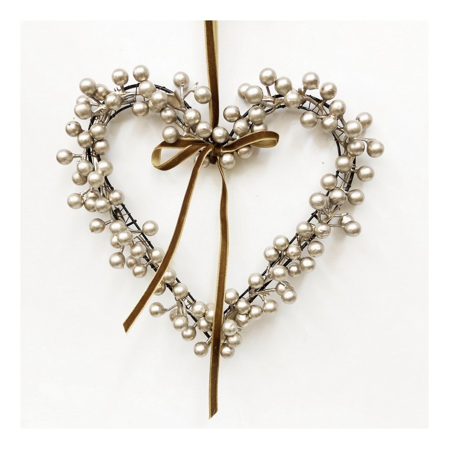 Champagne Berry Heart, 22cm