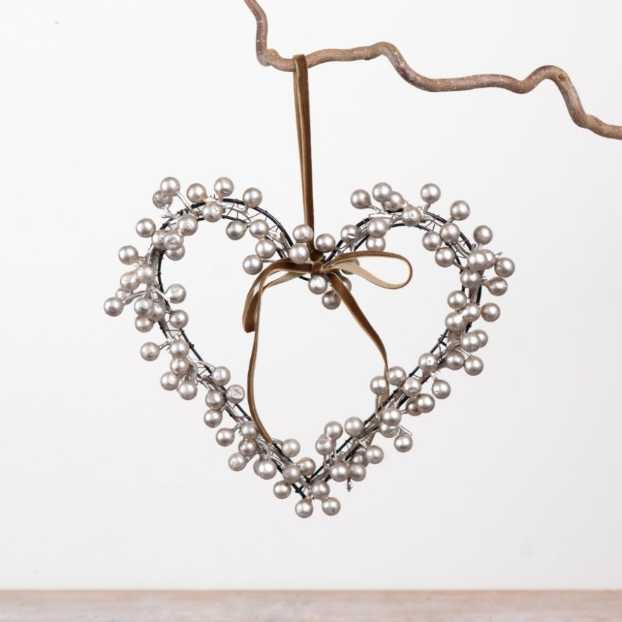 Champagne Berry Heart, 22cm