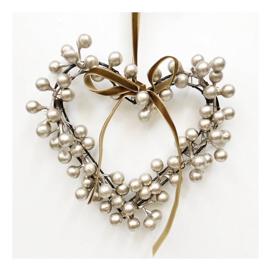 Champagne Berry Heart, 15cm