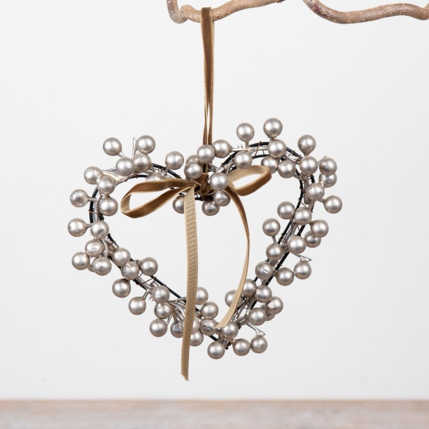 Champagne Berry Heart, 15cm