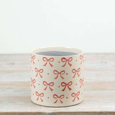 14cm Bow Plant Pot