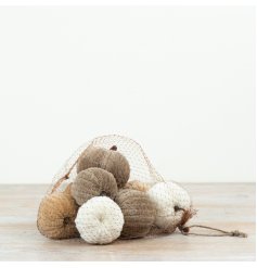 Add a cosy, festive touch to your home with this charming pumpkin wreath